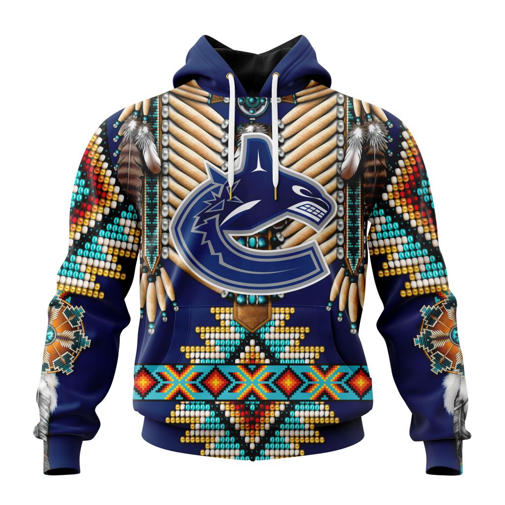 Nhl Vancouver Canucks Special Native Costume Design Hoodie 3D All Over Print