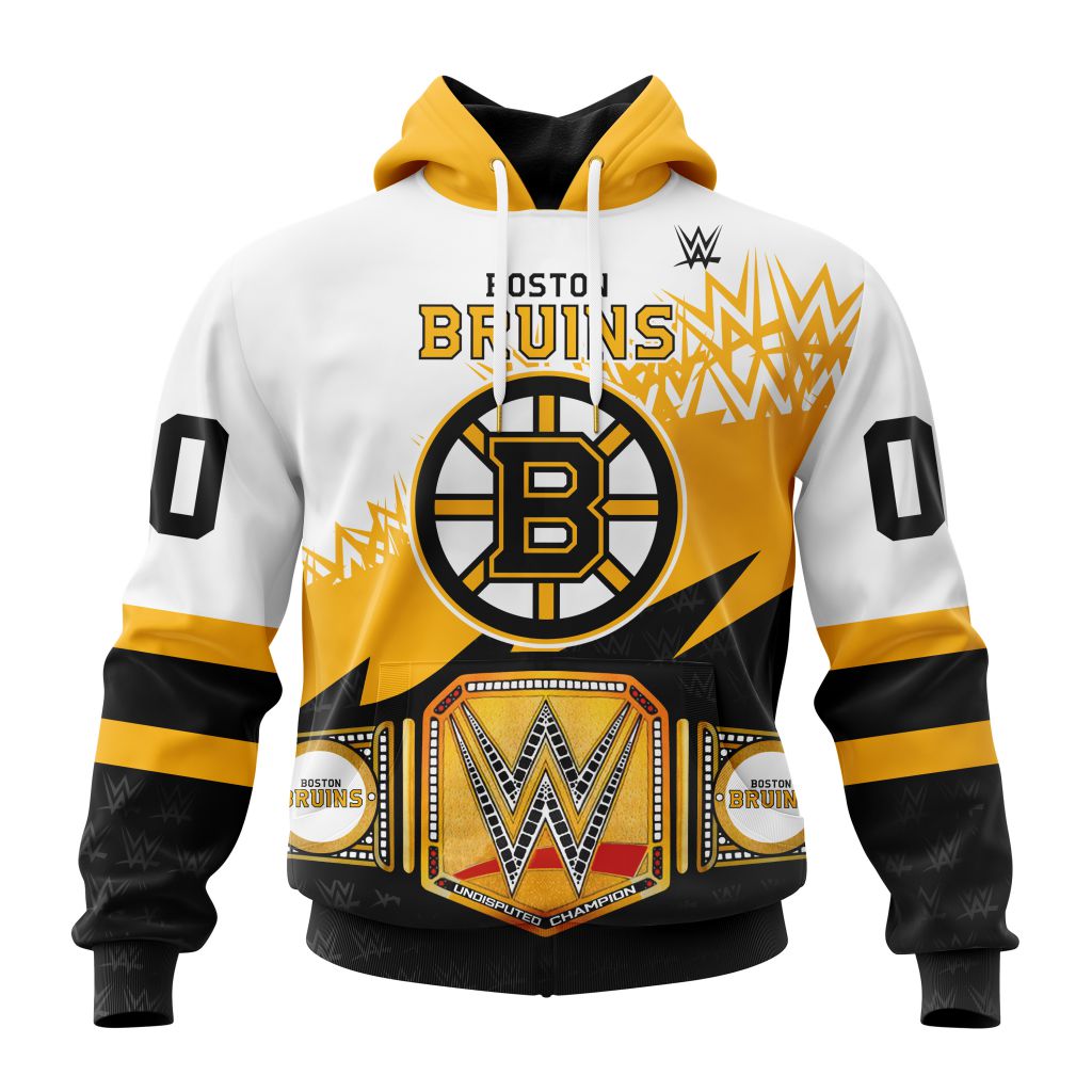 Nhl Boston Bruins Special Wwe Design Hoodie 3D All Over Print