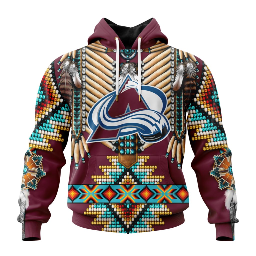 Nhl Colorado Avalanche Special Native Costume Design Hoodie 3D All Over Print