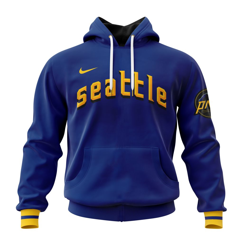 Seattle Mariners Mlb Personalized City Connect 3D Hoodie