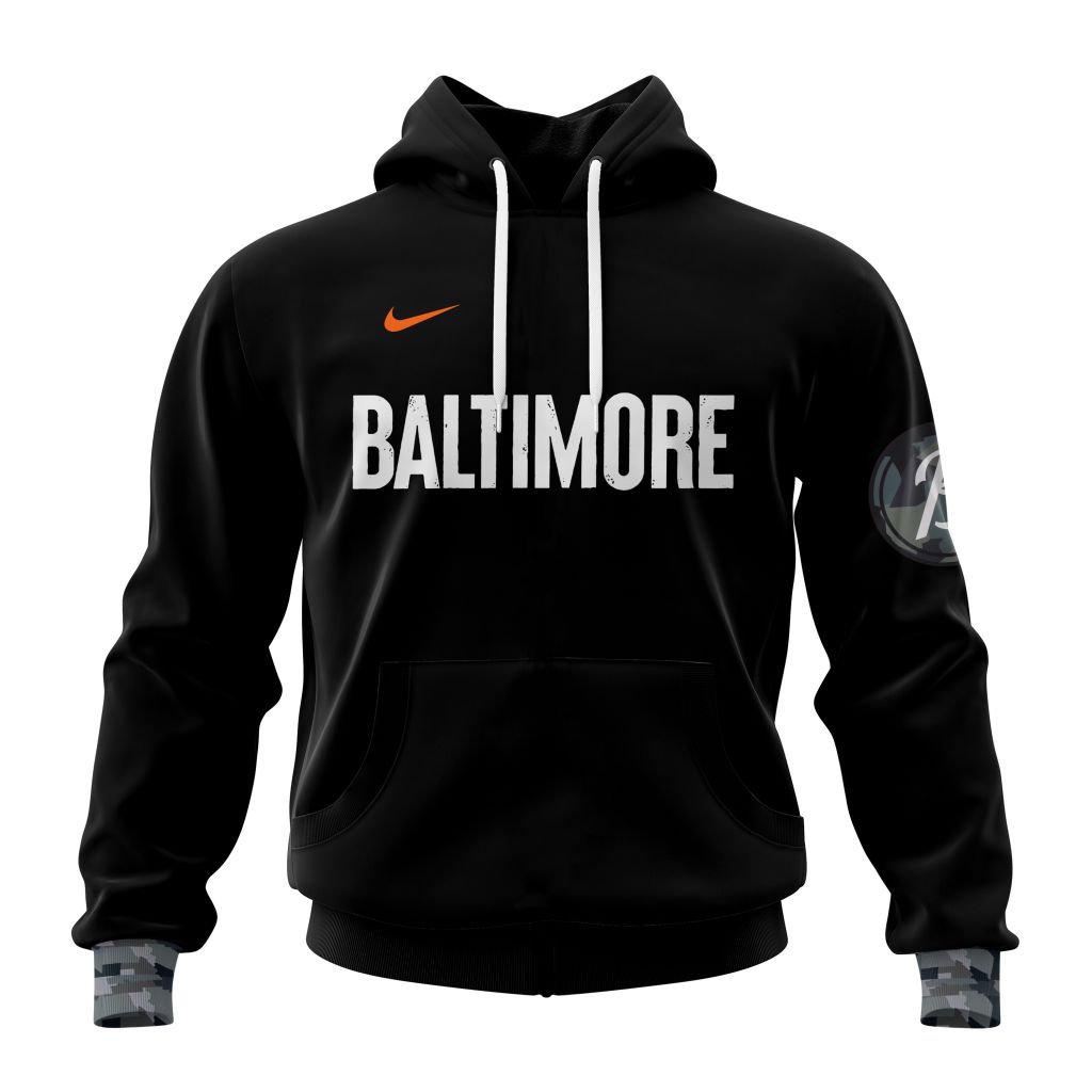 Baltimore Orioles Mlb Personalized City Connect 3D Hoodie