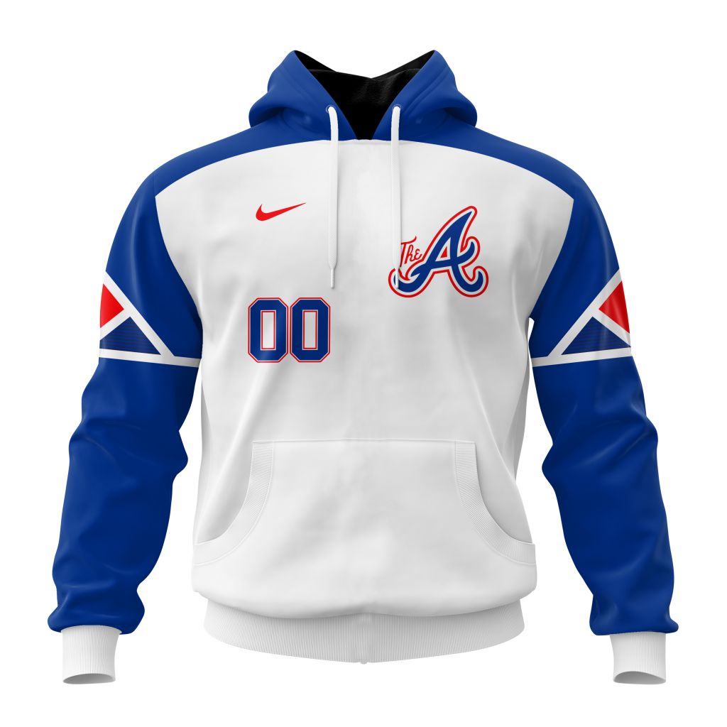 Atlanta Braves Mlb Personalized City Connect 3D Hoodie