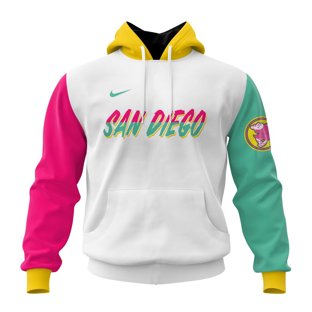 San Diego Padres Mlb Personalized City Connect 3D Hoodie
