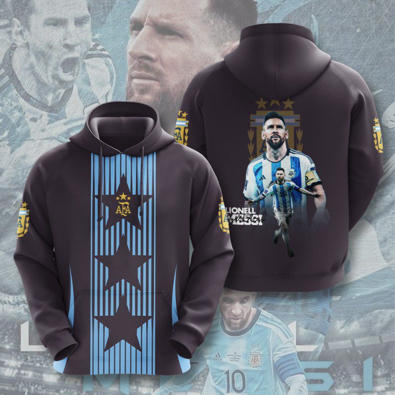 Lionel Messi X Argentina National Football Team 3D Hoodie