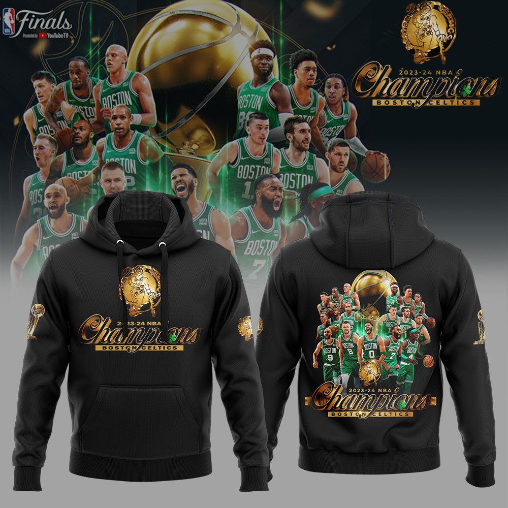 Boston Celtics 18-Time Nba Finals Champions Hoodie