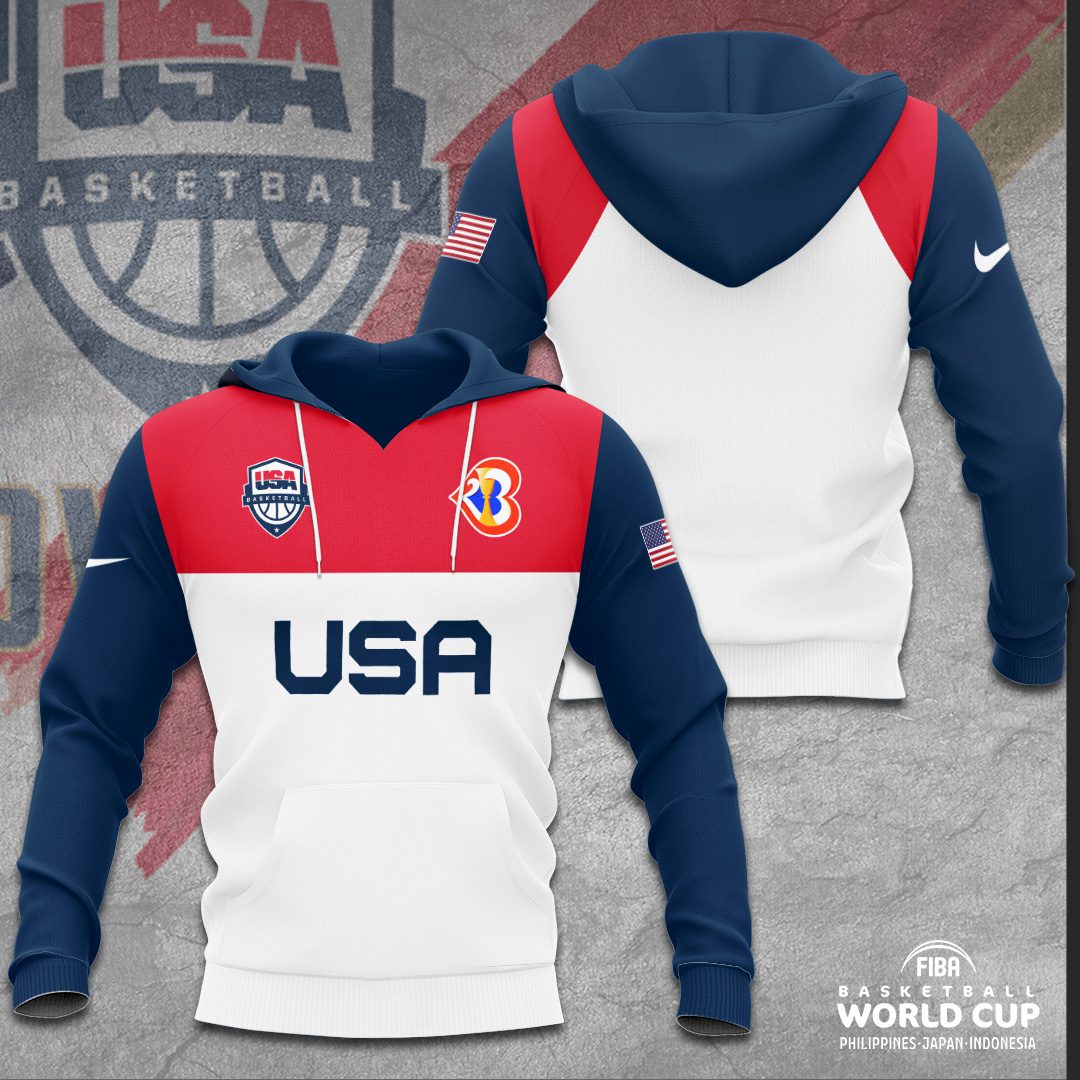 United States Olympic Men National Basketball Team 3D Performance Hoodie