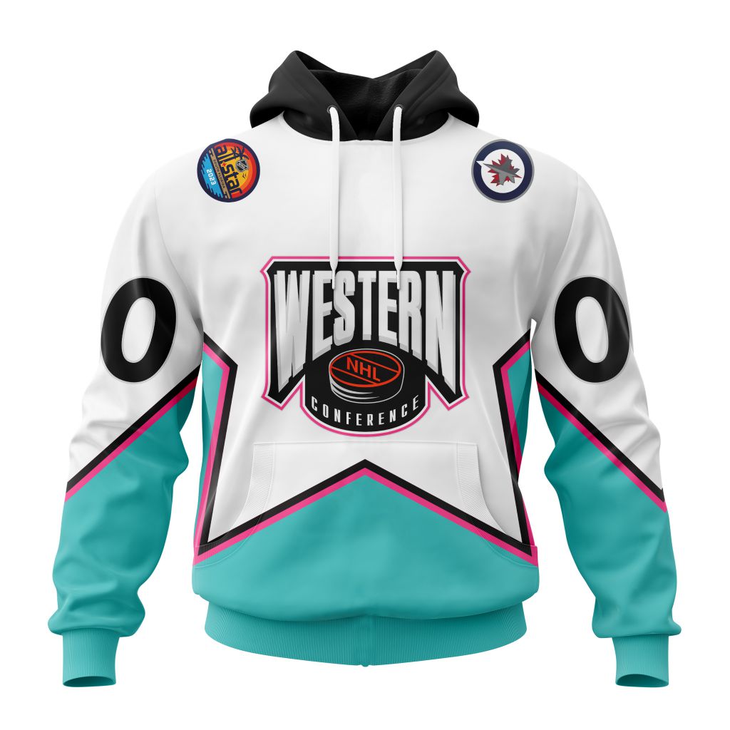 Personalized Nhl Winnipeg Jets All-Star Western Conference Pullover Hoodie