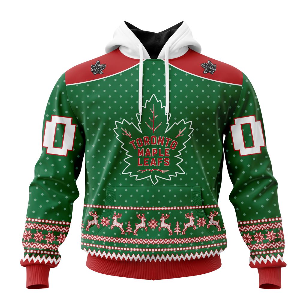 Personalized Nhl Toronto Maple Leafs Special Ugly Christmas Pullover Hoodie