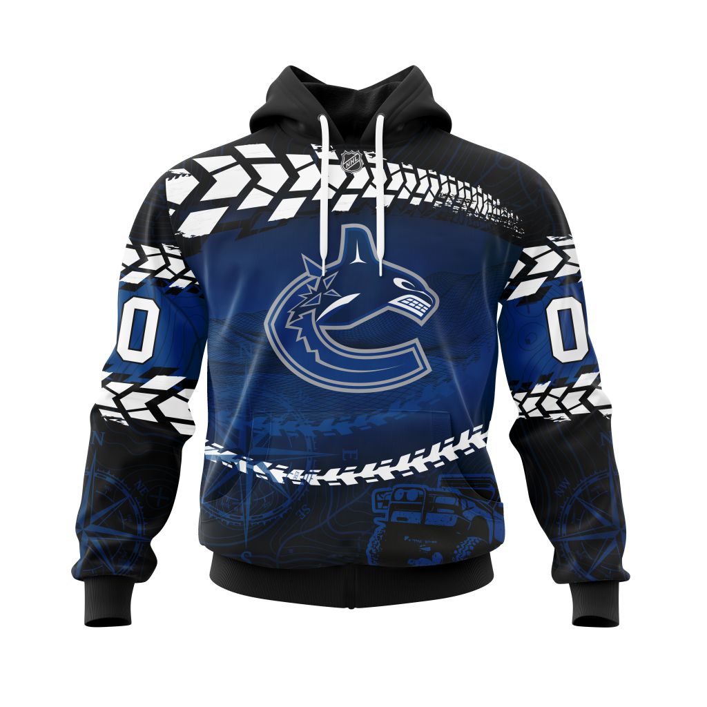 Personalized Nhl Vancouver Canucks Specialized Off Road Style Pullover Hoodie