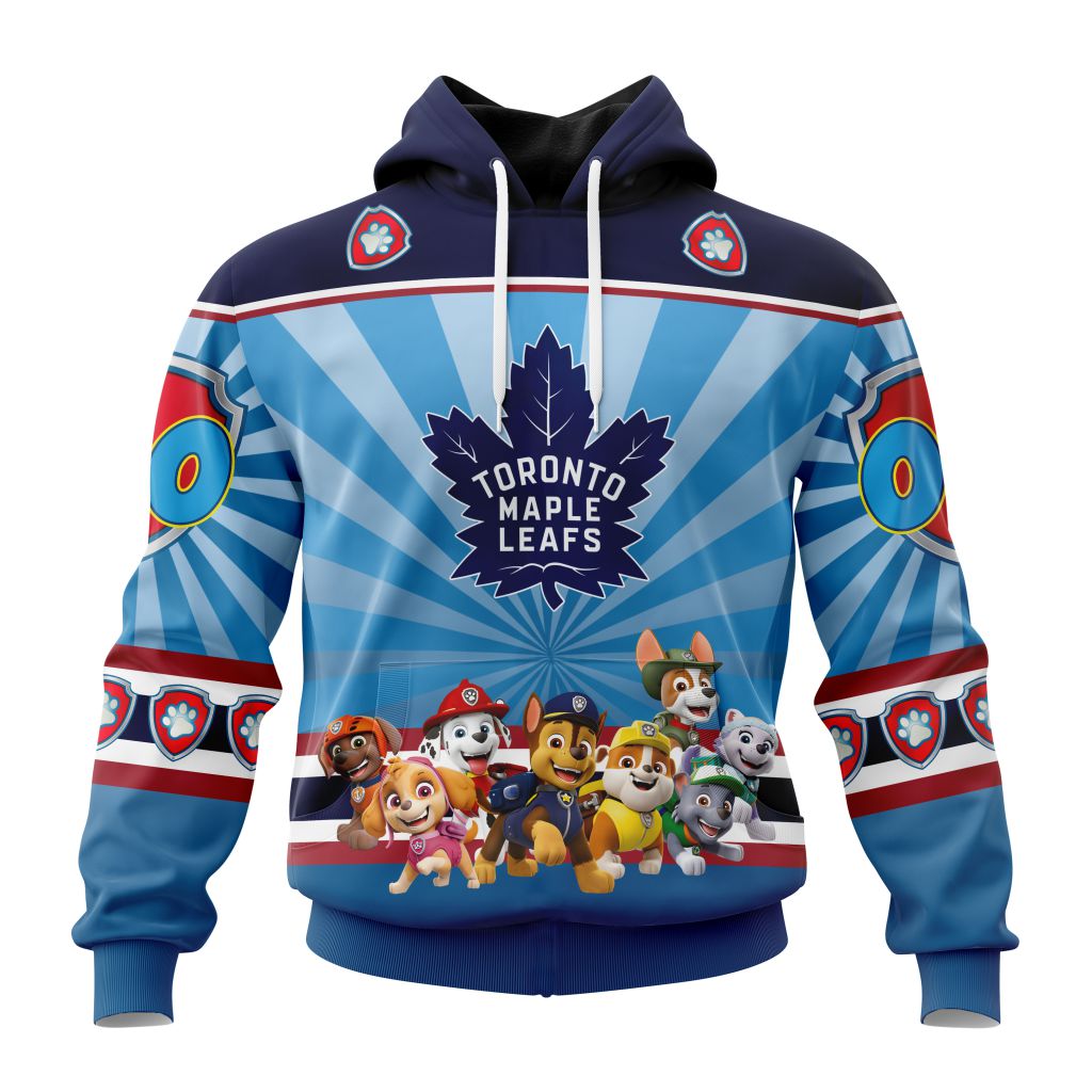 Personalized Nhl Toronto Maple Leafs Special Paw Patrol Kits Pullover Hoodie