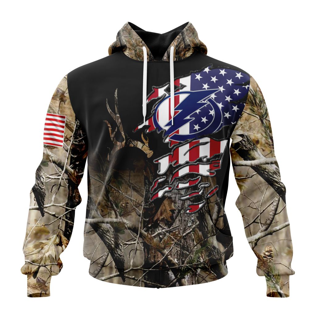 Personalized Nhl Tampa Bay Lightning Special Camo Realtree Hunting Pullover Hoodie