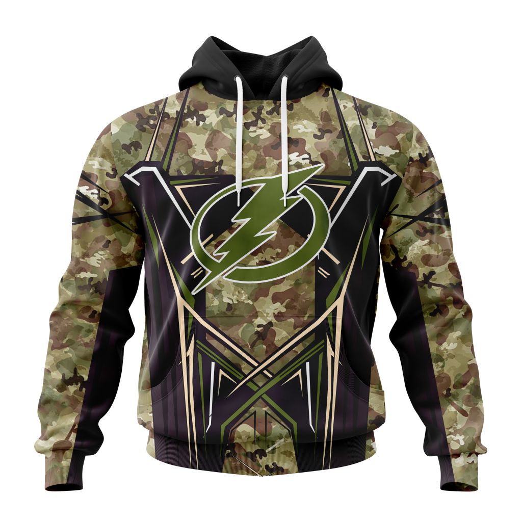 Personalized Nhl Tampa Bay Lightning Special Camo Color Design Hoodie