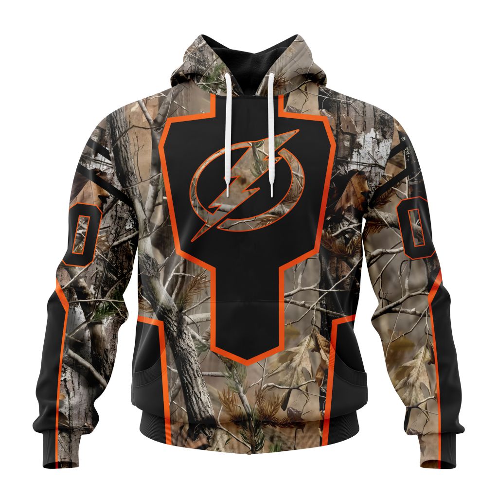 Personalized Nhl Tampa Bay Lightning Special Camo Realtree Hunting Pullover 3D Hoodie