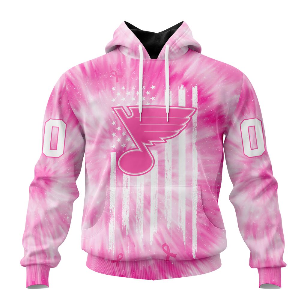 Personalized Nhl St. Louis Blues Special Pink Tie-Dye Pullover Hoodie