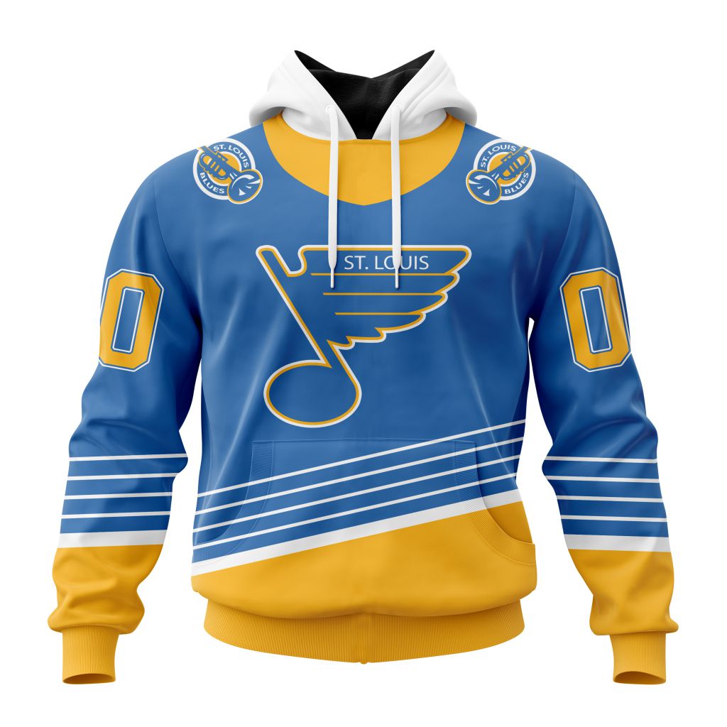 Personalized Nhl St. Louis Blues Special Reverse Retro Redesign Pullover Hoodie