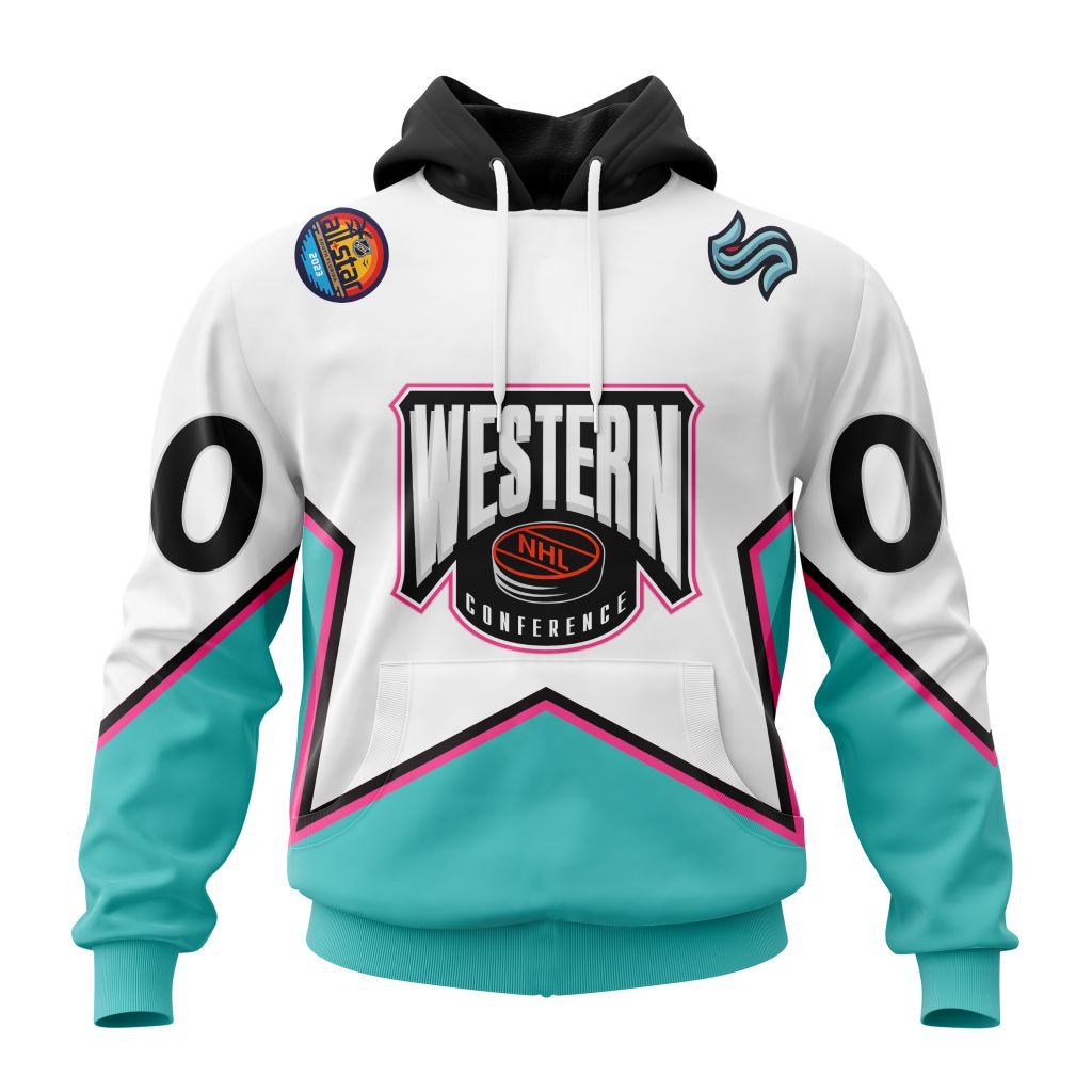 Personalized Nhl Seattle Kraken All-Star Western Conference Pullover Hoodie