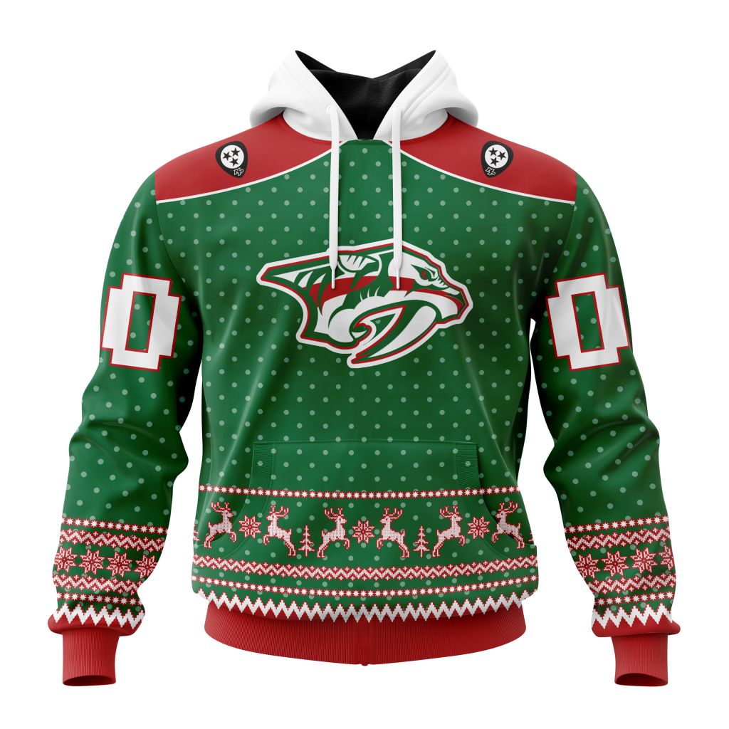 Personalized Nhl Nashville Predators Special Ugly Christmas Pullover Hoodie