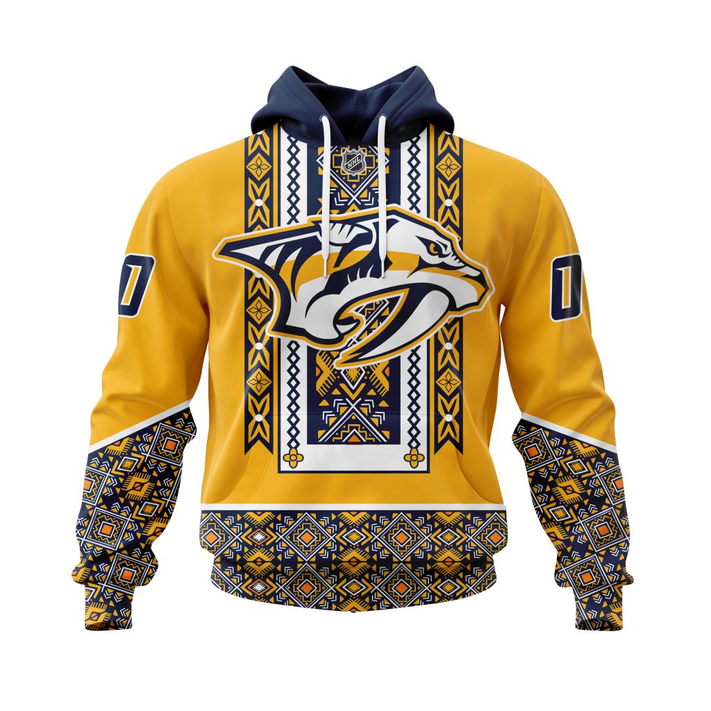 Personalized Nhl Nashville Predators Specialized Native Concepts Pullover Hoodie
