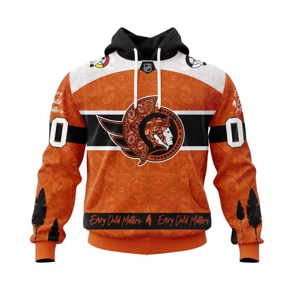 Personalized Nhl Ottawa Senators Specialized Design Support Child Lives Matter Pullover Hoodie