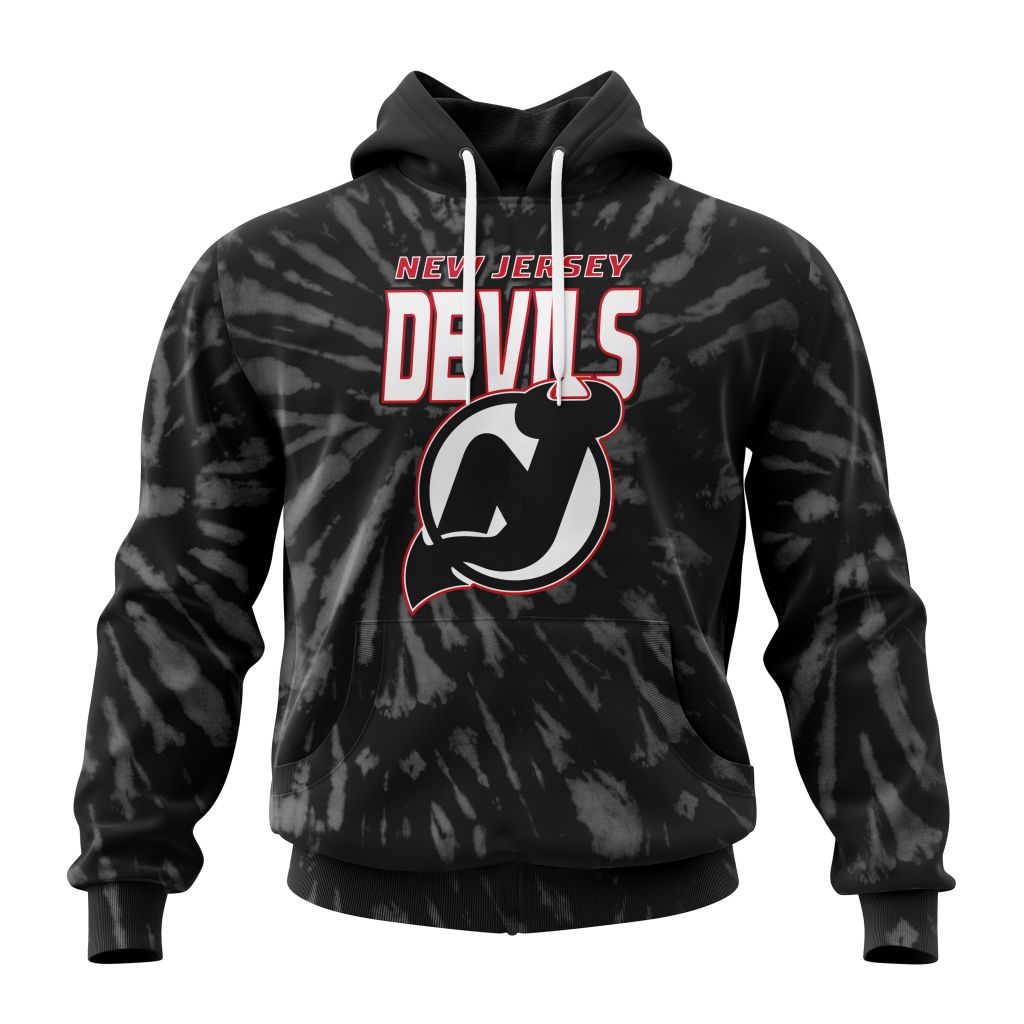 Personalized Nhl New Jersey Devils Special Retro Vintage Tie Dye Pullover Hoodie