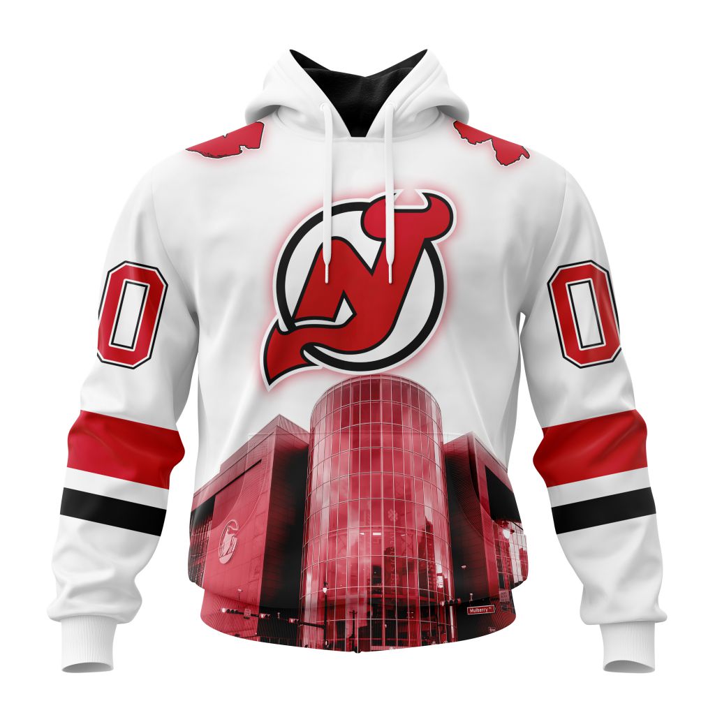 Personalized Nhl New Jersey Devils Special Design With Prudential Center Pullover Hoodie
