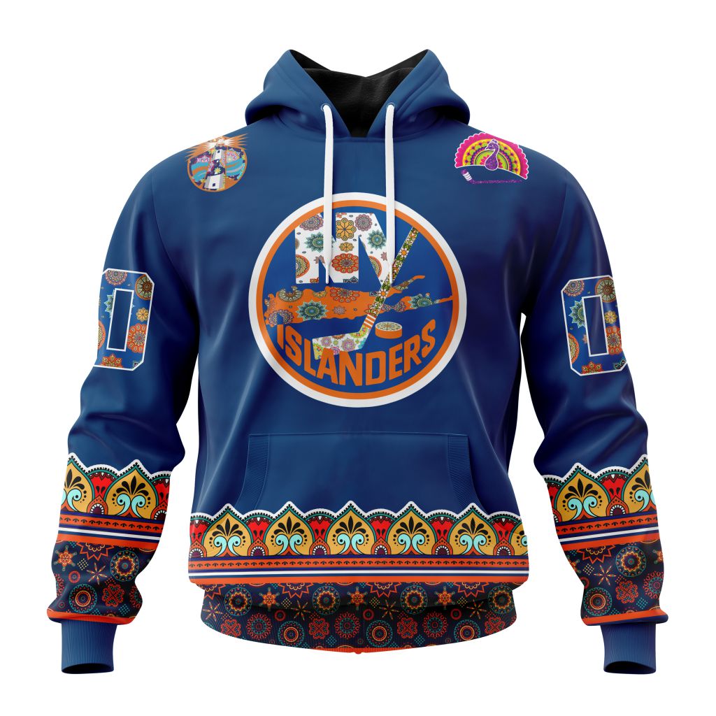 Personalized Nhl New York Islanders Jersey Hockey For All Diwali Festival Pullover Hoodie