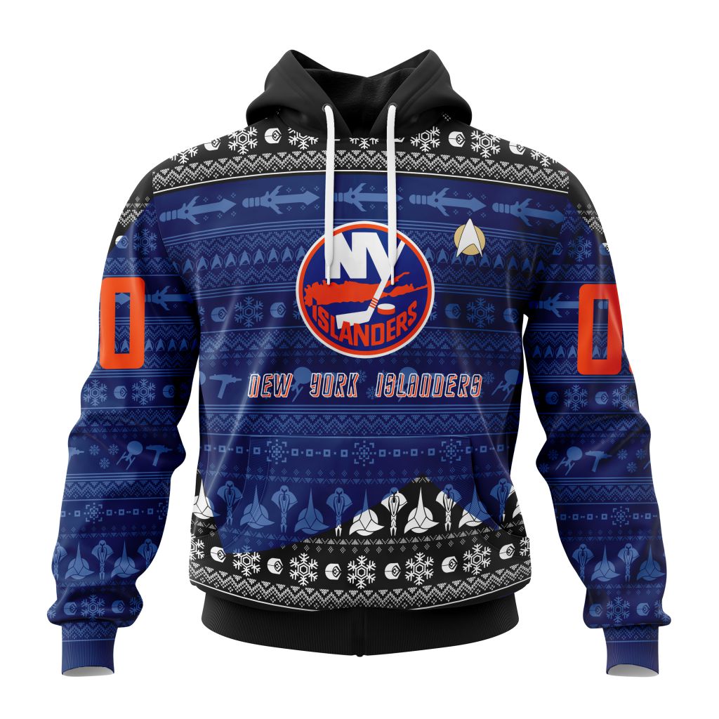 Personalized Nhl New York Islanders Special Star Trek Design Pullover Hoodie
