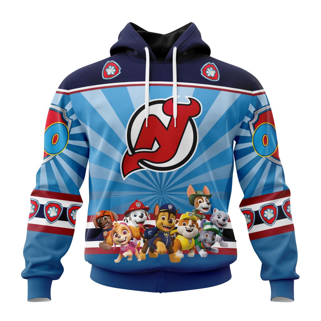 Personalized Nhl New Jersey Devils Special Paw Patrol Kits Pullover Hoodie