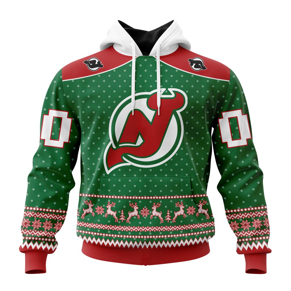Personalized Nhl New Jersey Devils Special Ugly Christmas Pullover Hoodie