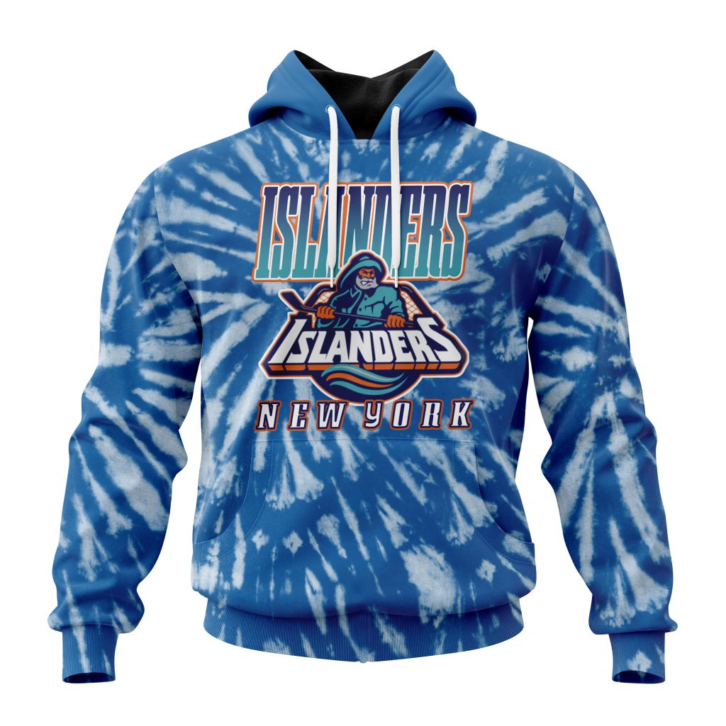 Personalized Nhl New York Islanders Special Retro Vintage Tie Dye Pullover Hoodie