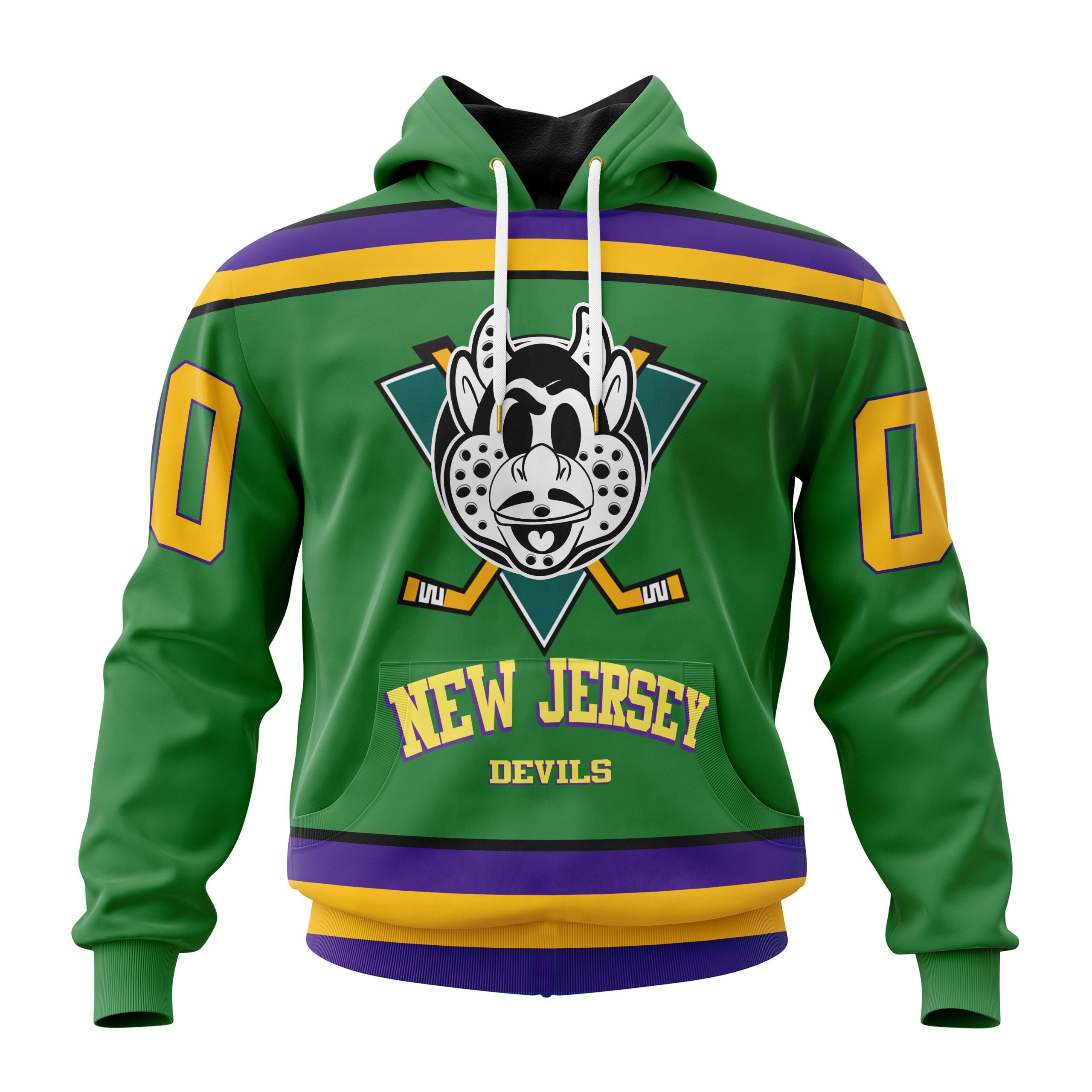 Personalized Nhl New Jersey Devils Specialized Design X The Mighty Ducks Pullover Hoodie