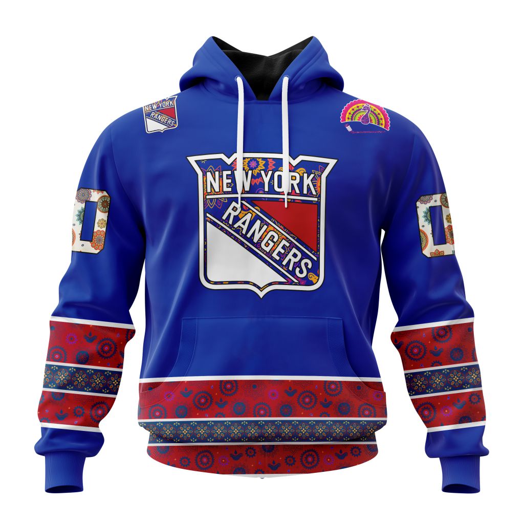 Personalized Nhl New York Rangers Jersey Hockey For All Diwali Festival Pullover Hoodie