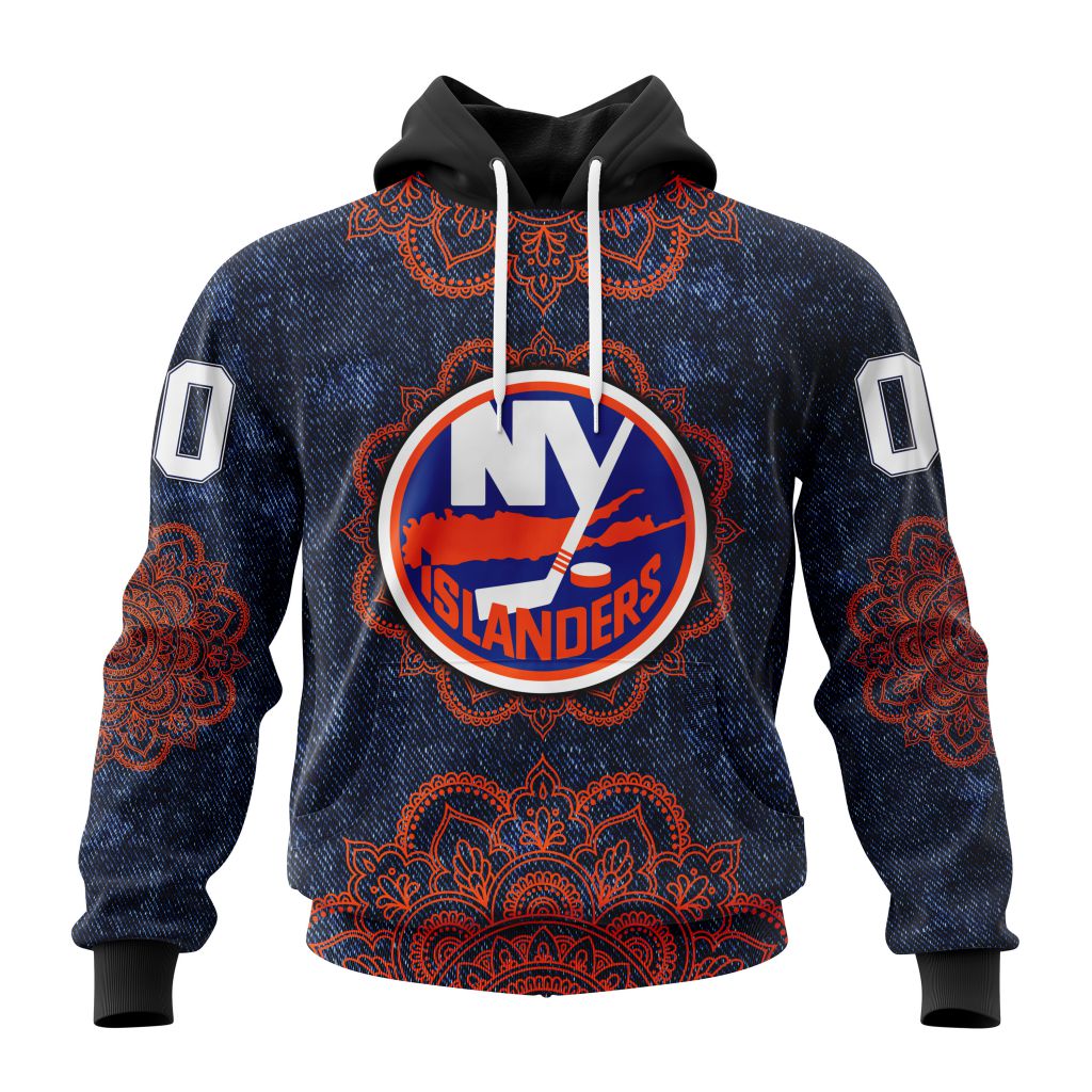Personalized Nhl New York Islanders Specialized Mandala Style Pullover Hoodie