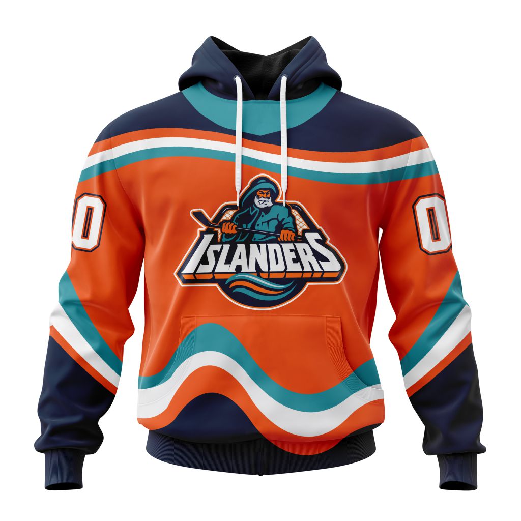 Personalized Nhl New York Islanders Specialized Kits With Retro Concepts Pullover Hoodie