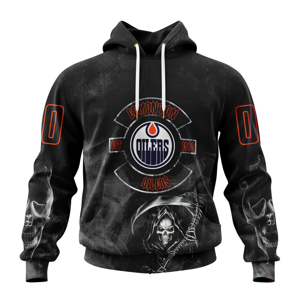 Personalized Nhl Edmonton Oilers Specialized Kits For Rock Night Pullover Hoodie