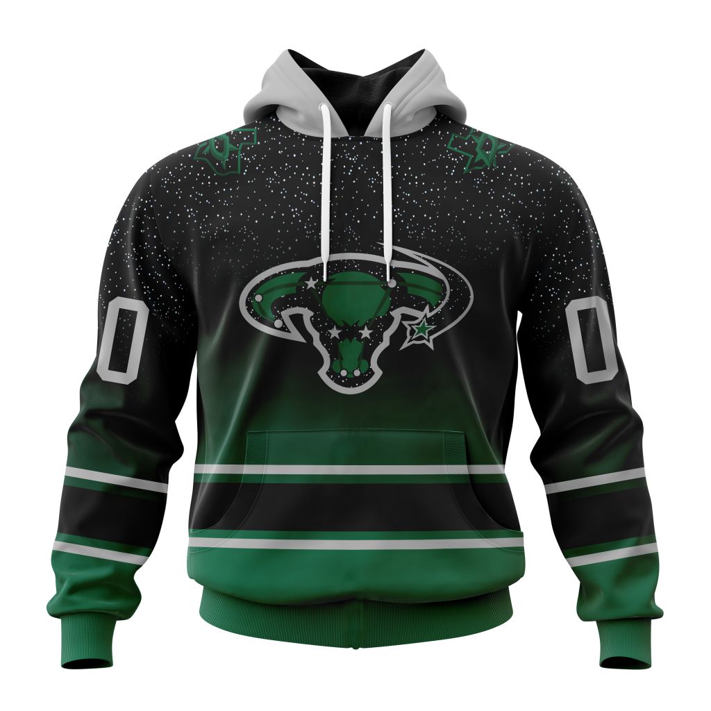 Personalized Nhl Dallas Stars Special Retro Gradient Design Pullover Hoodie