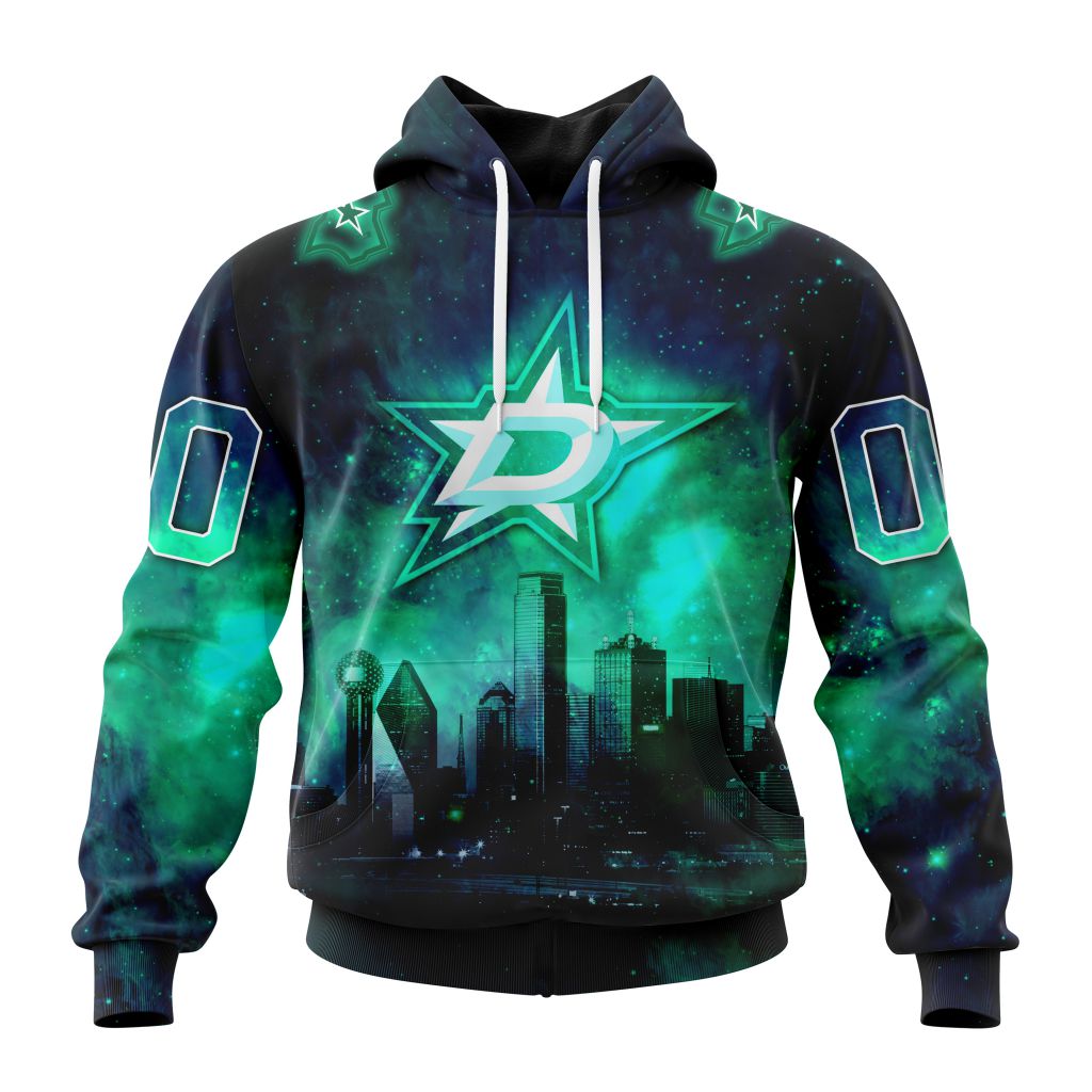 Personalized Nhl Dallas Stars Special Design With Night Sky Galaxy Pullover Hoodie