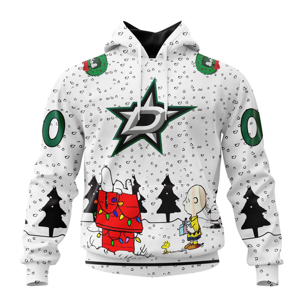 Personalized Nhl Dallas Stars Special Peanuts Design Pullover Hoodie