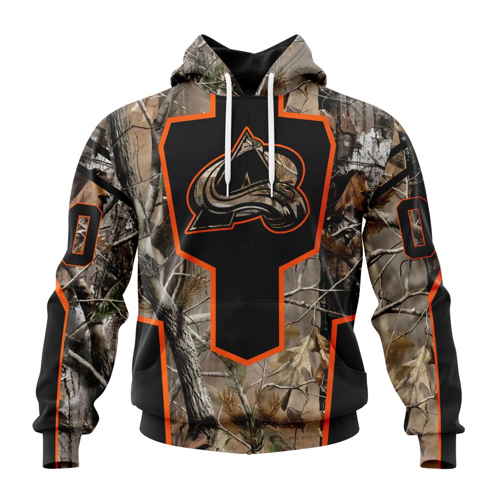 Personalized Nhl Colorado Avalanche Special Camo Realtree Hunting Pullover 3D Hoodie