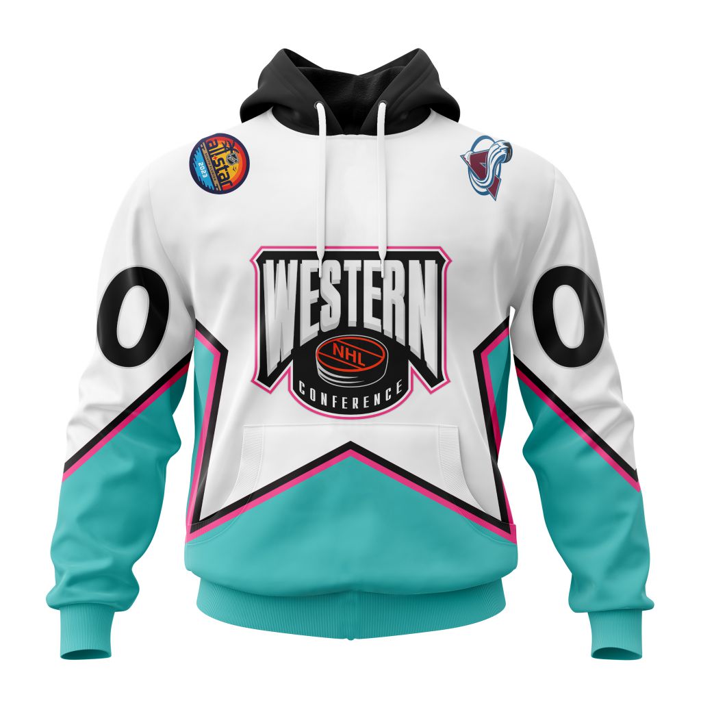 Personalized Nhl Colorado Avalanche All-Star Western Conference Pullover Hoodie