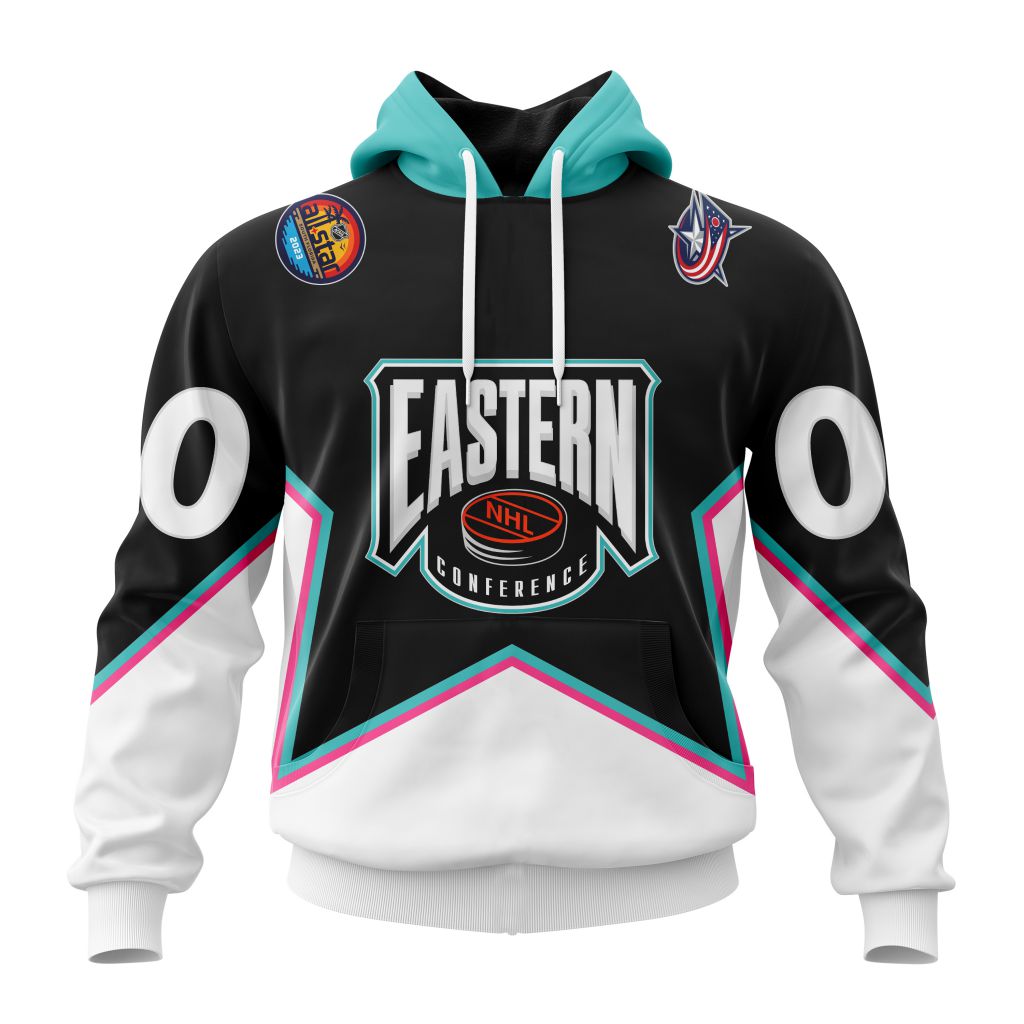 Personalized Nhl Columbus Blue Jackets All-Star Eastern Conference Pullover Hoodie