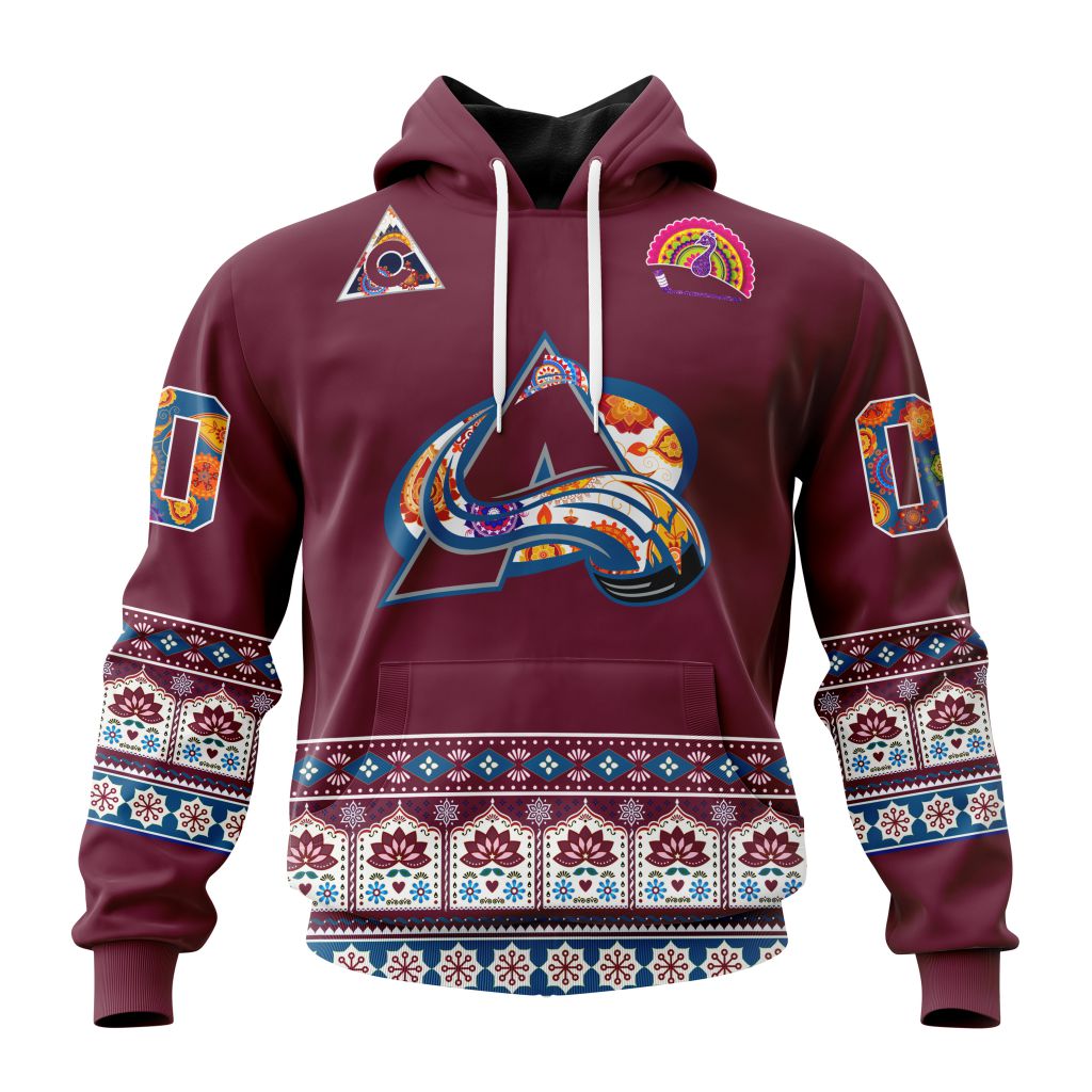 Personalized Nhl Colorado Avalanche Jersey Hockey For All Diwali Festival Pullover Hoodie