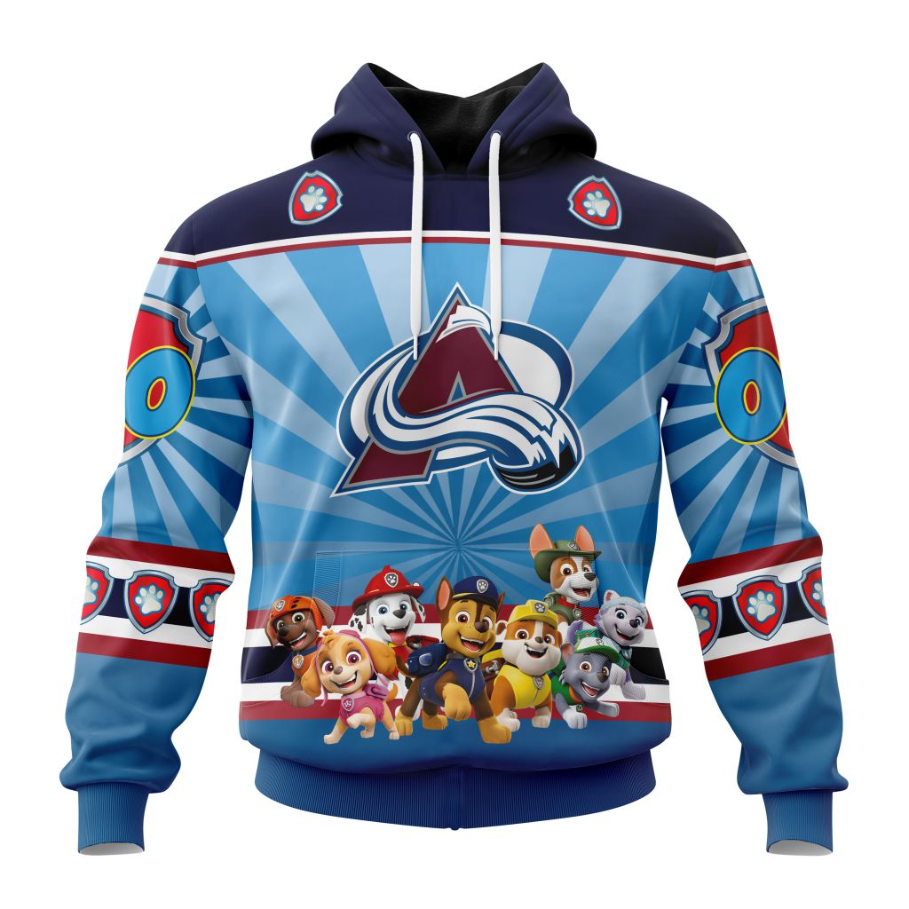Personalized Nhl Colorado Avalanche Special Paw Patrol Kits Pullover Hoodie