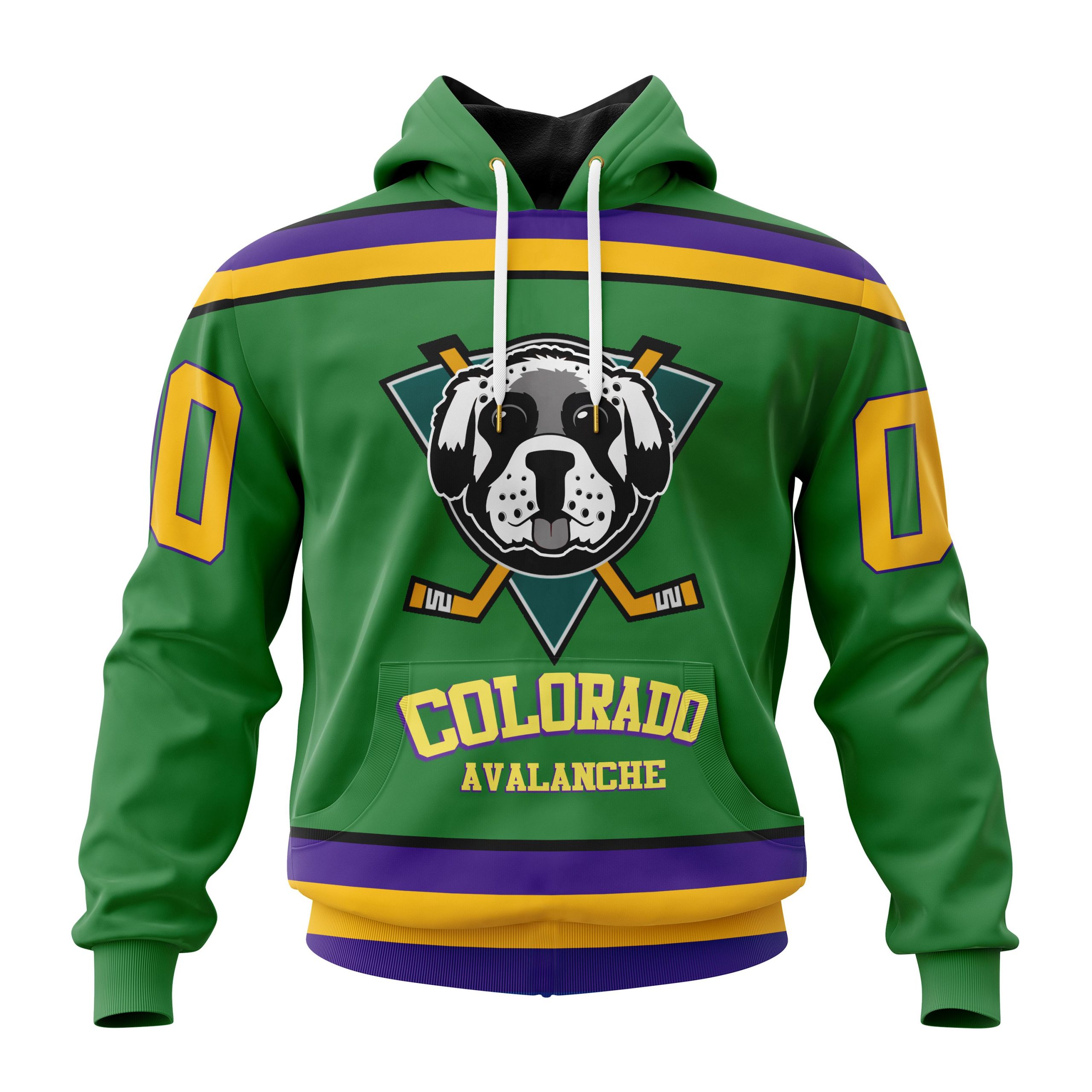 Personalized Nhl Colorado Avalanche Specialized Design X The Mighty Ducks Pullover Hoodie