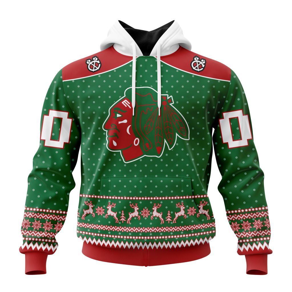 Personalized Nhl Chicago Blackhawks Special Ugly Christmas Pullover Hoodie