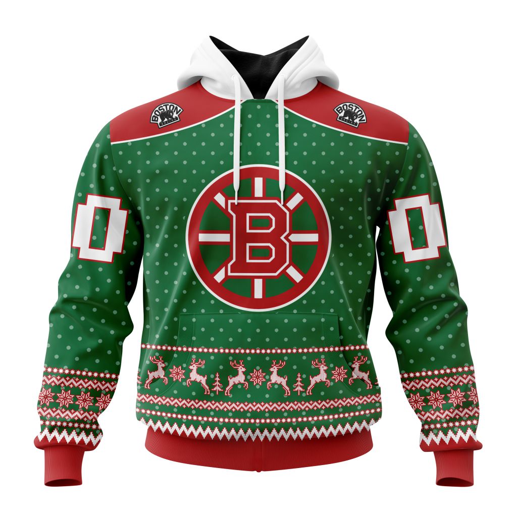 Personalized Nhl Boston Bruins Special Ugly Christmas Pullover Hoodie