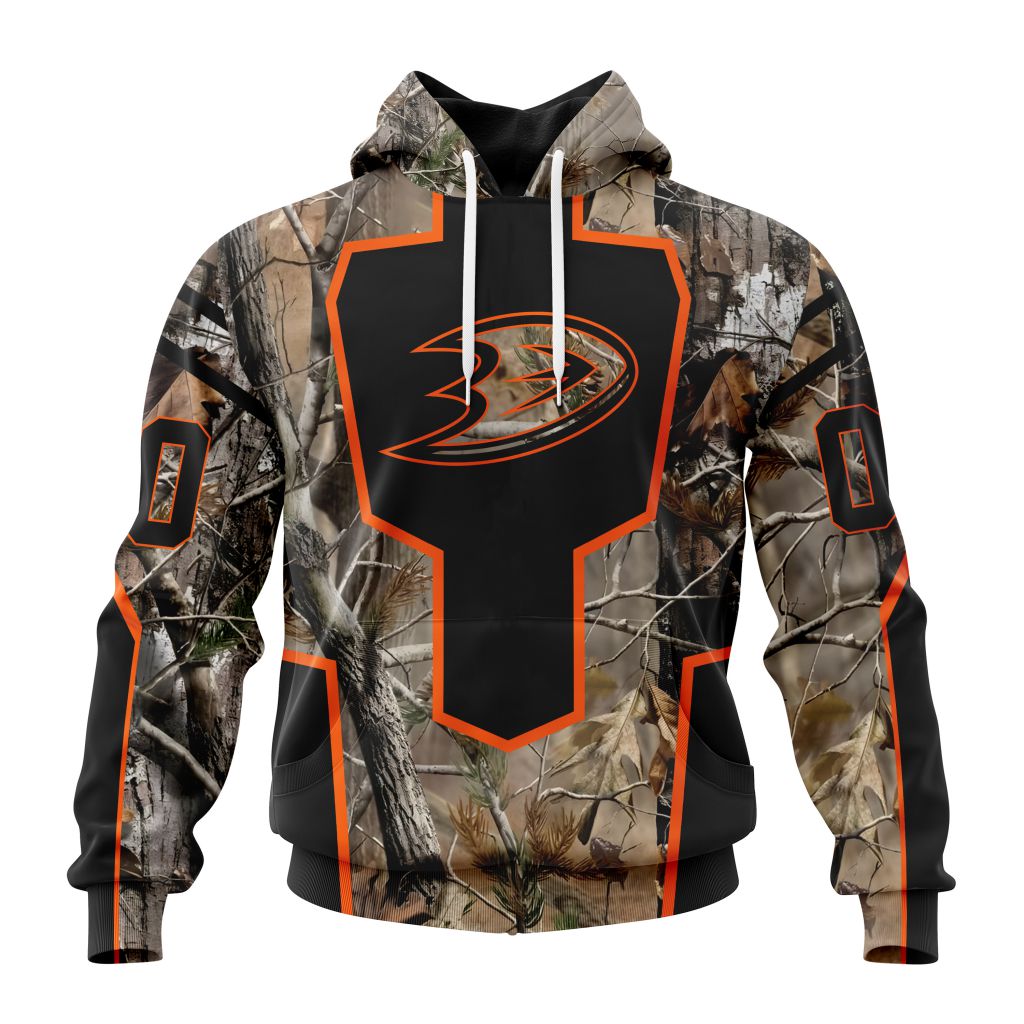Personalized Nhl Anaheim Ducks Special Camo Realtree Hunting Pullover 3D Hoodie