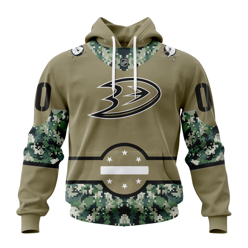 Personalized Nhl Anaheim Ducks Military Camo With City Or State Flag Pullover Hoodie