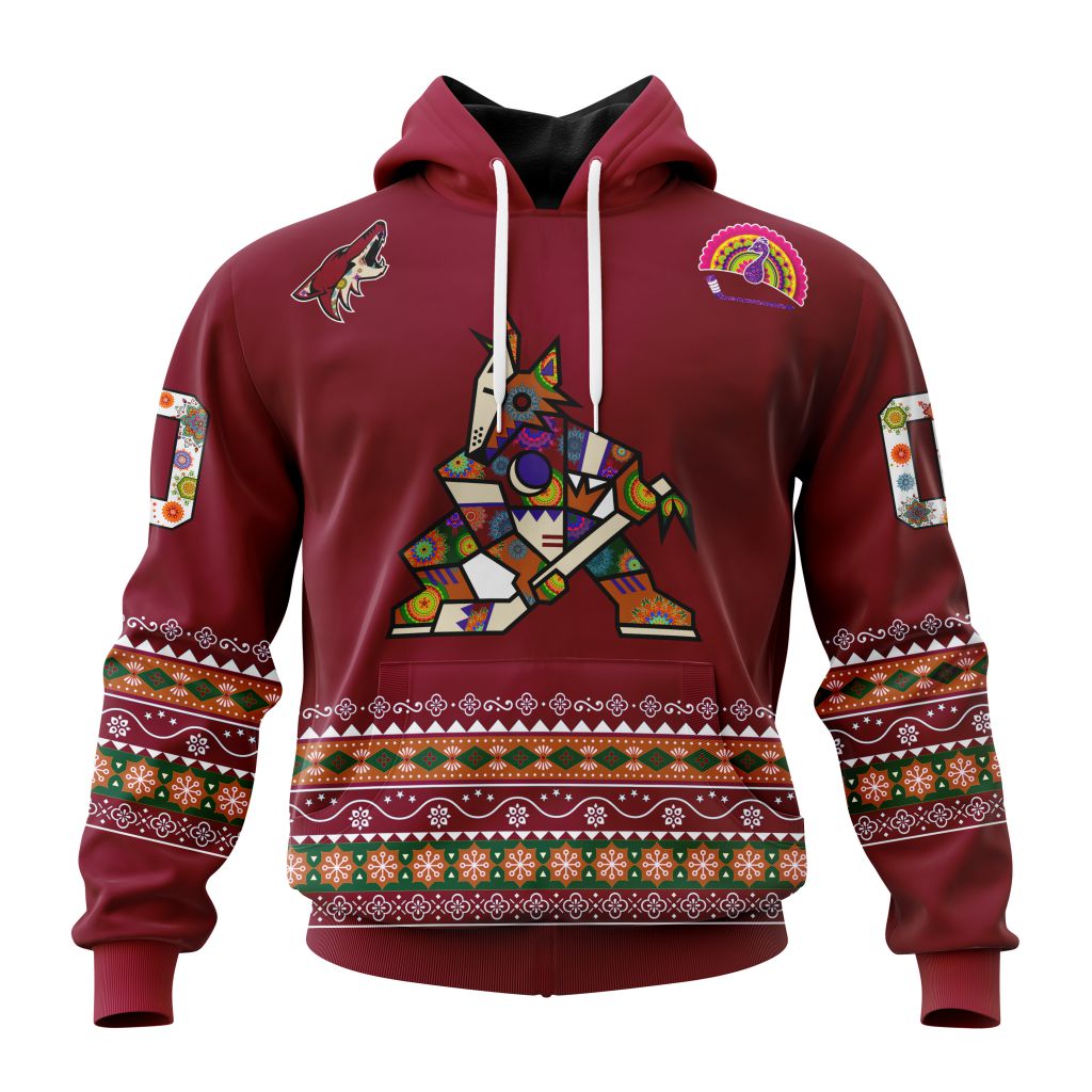 Personalized Nhl Arizona Coyotes Jersey Hockey For All Diwali Festival Pullover Hoodie