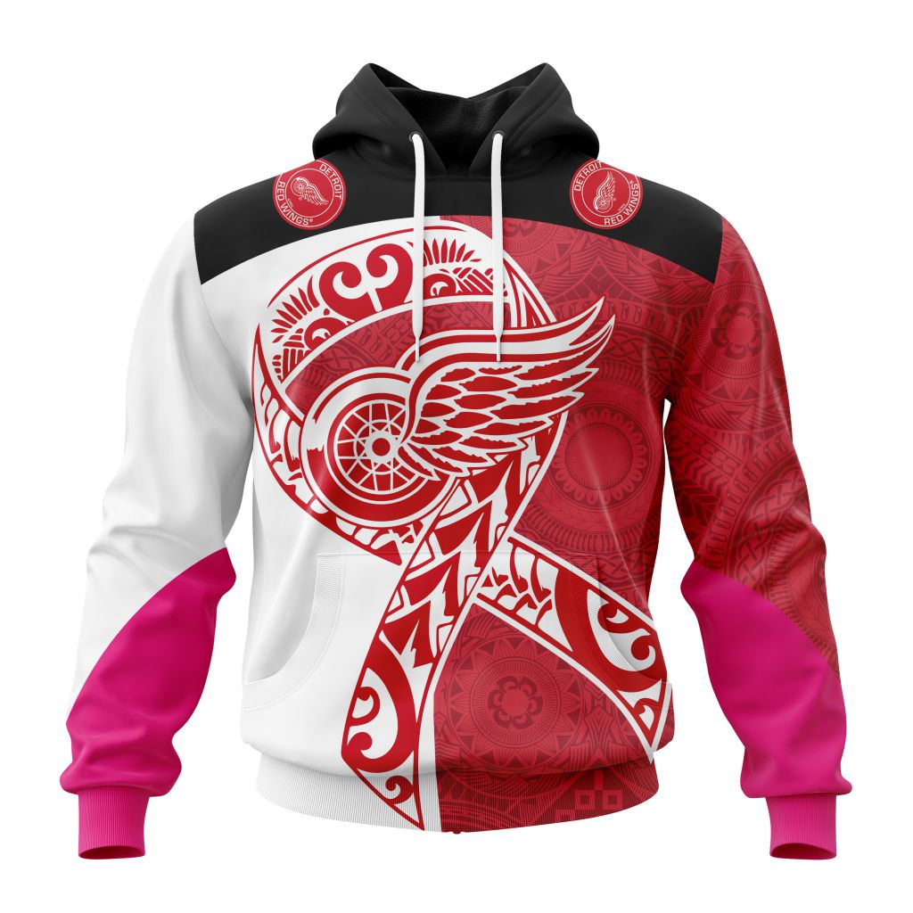 Personalized Detroit Red Wings Specialized Samoa Fights Cancer Pullover Hoodie